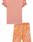 Conjunto de Blusa Alongada em Meia Malha e Biker em Malha Power 82937 Infanti Infantil Menina