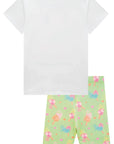 Conjunto de Blusa Alongada em Meia Malha e Biker em Malha Power 86961 Infanti Infantil Menina