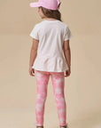 Conjunto de Blusa Alongada em Meia Malha e Calça Legging em Malha Power 96630 Infanti Infantil Menina