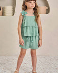 Conjunto de Blusa Boxy e Shorts em Viscose 84869 Infanti Infantil Menina