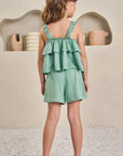 Conjunto de Blusa Boxy e Shorts em Viscose 84869 Infanti Infantil Menina