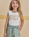 Conjunto de Blusa em Canelado Liz com Shorts em Molevisco 85152 Infanti Infantil Menina