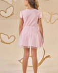 Conjunto de Blusa em Canelado Liz e Saia em Tule Borboleta com Shorts Embutido 87405 Infanti Infantil Menina