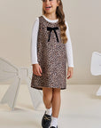 Conjunto de Blusa em Canelado Liz e Salopete em Fly Tech 89761 Infanti Infantil Menina