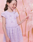 Conjunto de Blusa em Cotton e Saia em Chiffon Flores. Com Shorts Embutido 84337 Infanti Infantil Menina