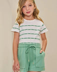 Conjunto de Blusa em Cotton e Shorts em Molevisco 84938 Infanti Infantil Menina