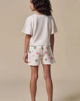Conjunto de Blusa em Malha Fresh com Shorts em Molecotton 96953 Infanti Infantil Menina