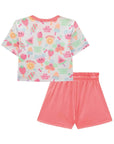Conjunto de Blusa em Malha Power e Shorts em Canelado Liz 95420 Infanti Infantil Menina