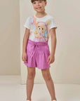 Conjunto de Blusa em Malha Power e Shorts em Viscose 85759 Infanti Infantil Menina