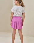 Conjunto de Blusa em Malha Power e Shorts em Viscose 85759 Infanti Infantil Menina