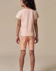 Conjunto de Blusa em Meia Malha com Biker em Malha Power 94649 Infanti Infantil Menina