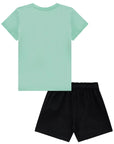 Conjunto de Blusa em Meia Malha e Shorts em Canelado Liz 85894 Infanti Infantil Menina