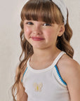 Conjunto de Blusa Regata em Canelado Liz com Shorts em Blend de Viscose 86526 Infanti Infantil Menina