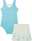 Conjunto de Maiô e Saia em Malha UV Dry com Proteção UV 50+ 87396 Infanti Infantil Menina