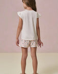 Conjunto de Pijama de Blusa e Shorts em Malha Fresh 96003 Infanti Infantil Menina