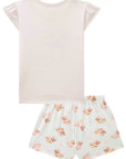 Conjunto de Pijama de Blusa em Malha Fresh e Shorts em Malha Comfy 84160 Infanti Infantil Menina