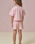 Conjunto de Pijama de Blusa em Meia Malha com Shorts em Malha Comfy 95999 Infanti Infantil Menina