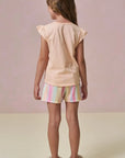 Conjunto de Pijama de Blusa em Meia Malha e Shorts em Malha Comfy 96211 Infanti Infantil Menina