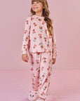 Conjunto de Pijama de Blusão e Calça em Fleece Luxo 89626 Infanti Infantil Menina