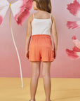 Conjunto de Regata em Ribana Canelada com Shorts em Viscose com Elastano 85467 Infanti Infantil Menina