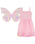 Fantasia de Borboleta (Vestido em Malha UV e Tule Brilho - Acompanha Asa) 85891 Kukiê Infantil Menina