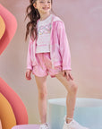 Jaqueta Corta Vento em Nylon 83534 Infanti Infantil Menina