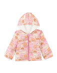 Jaqueta Dupla Face Reversível em Nylon Ergonomic e Forro em Pêlo Carneirinho 90888 Kukiê Bebê Menina