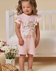 Macacão em Cotton 96906 Infanti Bebê Menina