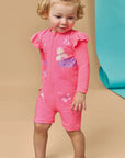 Macacão em Malha UV com Proteção UV 50+ 88616 Infanti Bebê Menina