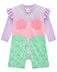 Macacão em Malha UV Dry com Proteção UV 50+ 87835 Infanti Bebê Menina