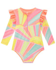 Maiô em Malha UV com Proteção UV 50+ 88610 Infanti Bebê Menina