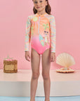 Maiô em Malha Uv Dry com Proteção Uv 50+ 84507 Infanti Infantil Menina
