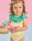 Maiô em Malha Uv Dry com Proteção Uv 50+ 84810 Infanti Bebê Menina