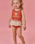 Maiô em Malha UV Dry com Proteção UV 50+ 87816 Infanti Bebê Menina
