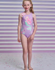 Maiô em Malha UV Dry com Proteção UV 50+ 95255 Infanti Infantil Menina