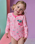 Maiô em Malha UV Dry com Proteção UV 50+ 95611 Infanti Infantil Menina