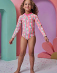 Maiô em Malha UV Dry com Proteção UV 50+ 95674 Infanti Infantil Menina