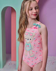 Maiô em Malha UV Dry com Proteção UV 50+ 95676 Infanti Infantil Menina