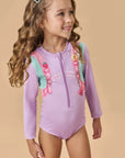 Maiô em Malha UV Dry com Ptoteção UV 50+ 87789 Infanti Infantil Menina