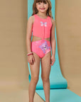 Maiô Reversível em Malha UV Dry com Proteção 50+ 88921 Infanti Infantil Menina