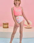 Maiô Reversível em Malha Uv Dry com Proteção Uv 50+ 84530 Infanti Infantil Menina