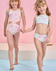 Maiô Reversível em Malha Uv Dry com Proteção Uv 50+ 84530 Infanti Infantil Menina