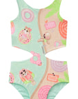 Maiô Reversível em Malha UV Dry com Proteção UV 50+ 87785 Infanti Infantil Menina
