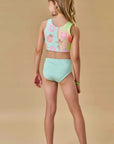 Maiô Reversível em Malha UV Dry com Proteção UV 50+ 87785 Infanti Infantil Menina