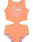 Maiô Reversível em Malha UV Dry com Proteção UV 50+ 95925 Infanti Infantil Menina