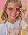 Óculos de Sol com Proteção UV (acompanha Caixinha e Estojo) 88505 Infanti Infantil Menina