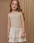 Saia em Sarja com Elastano. Com Shorts Embutido 95407 Infanti Infantil Menina