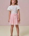 Saia em Tule com Elastano. Com Shorts Embutido 89221 Infanti Infantil Menina