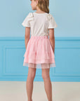 Saia em Tule. Com Shorts Embutido 83690 Infanti Infantil Menina