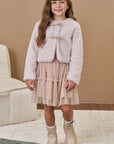 Saia em Tule Plissado Poá. Com Shorts Embutido 91891 Infanti Infantil Menina